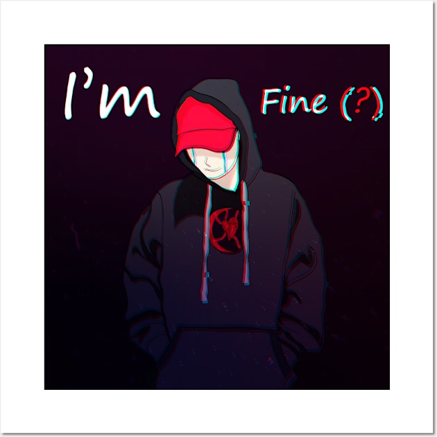 I'm Fine(?) Quarentine Art Wall Art by v3cki